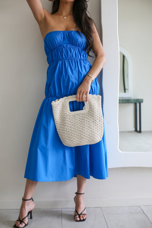 Vintage crochet handle bag