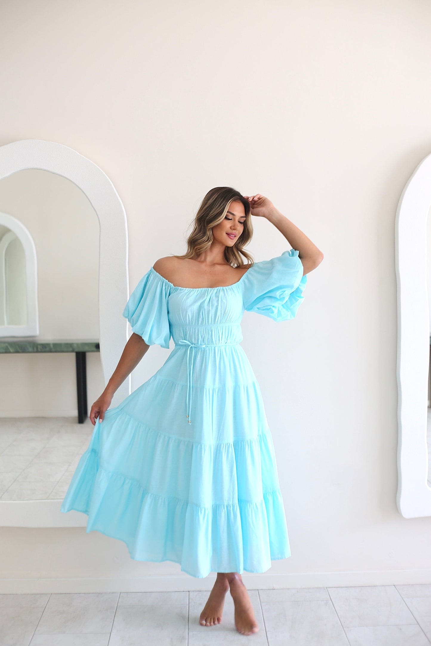 Fly Away Dress - Baby Blue