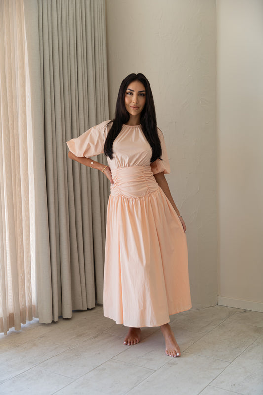 Sophia Peach Dress