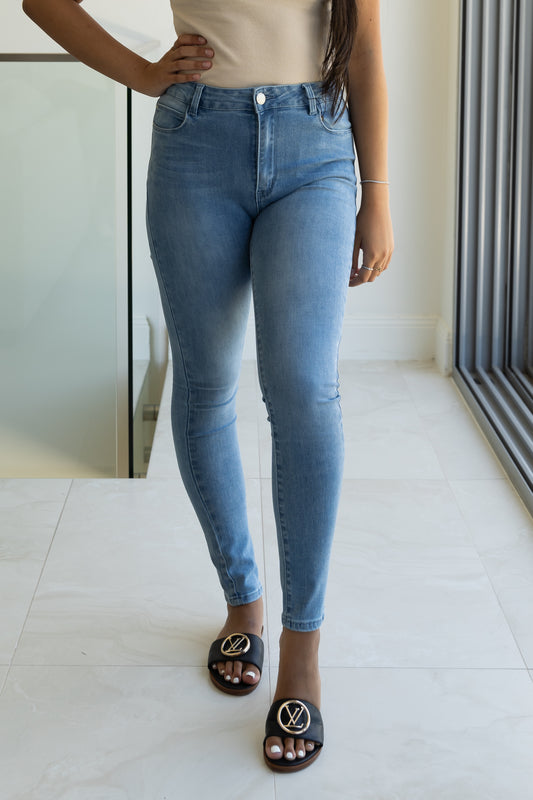 Bay Blue Skinny Leg Jean