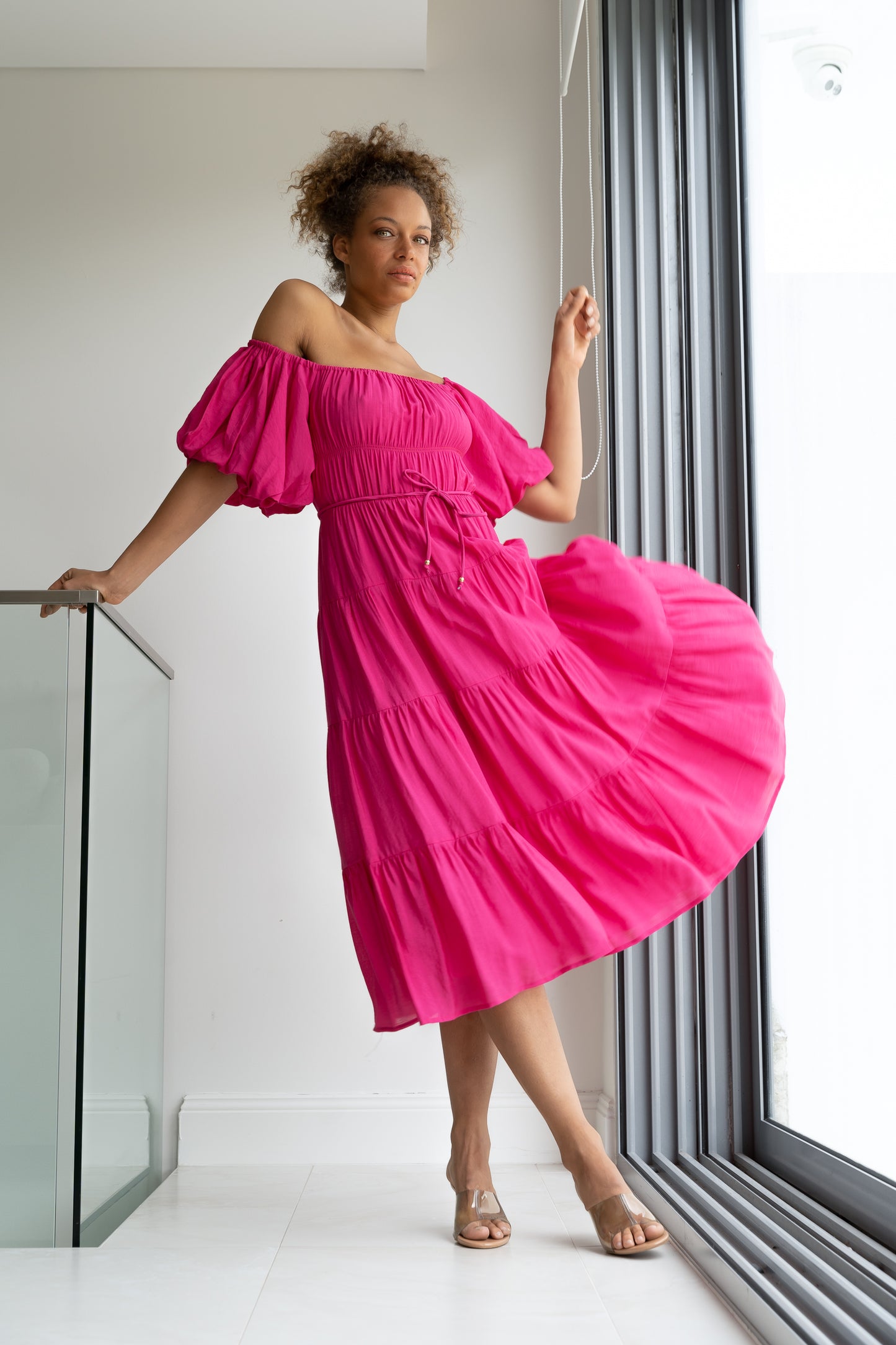 Fly Away Dress - Hot Pink