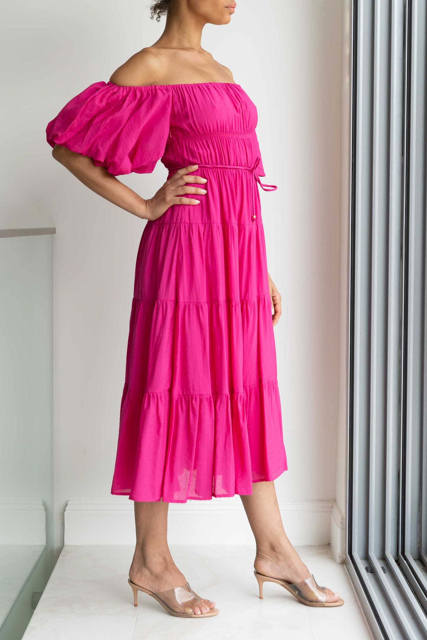 Fly Away Dress - Hot Pink